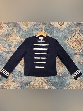 Carolina Belle Navy Jacket with Red Trim